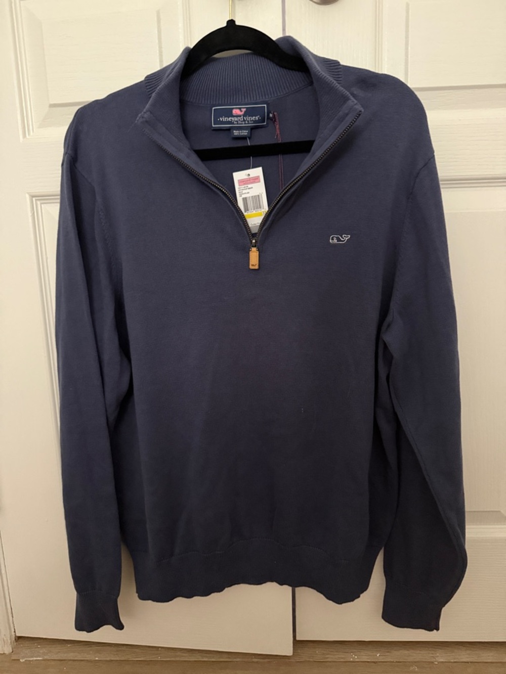 Vineyard Vines Men’s Navy Half-Zip Pullover Sweater